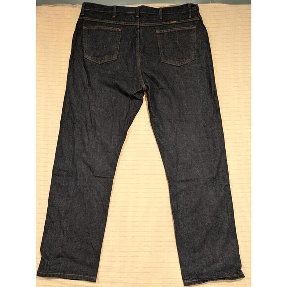 Rustler Classic Straight Leg Dark Denim Jeans Mens 40x32 - Picture 10 of 11